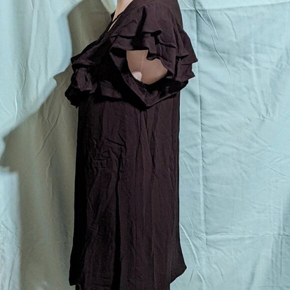 🆕NWT VERY J BLACK LATTICE FRONT DRESS (FULLY LINED) - MEDIUM - Picture 4 of 7